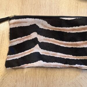 Zebra Print Clutch Bag